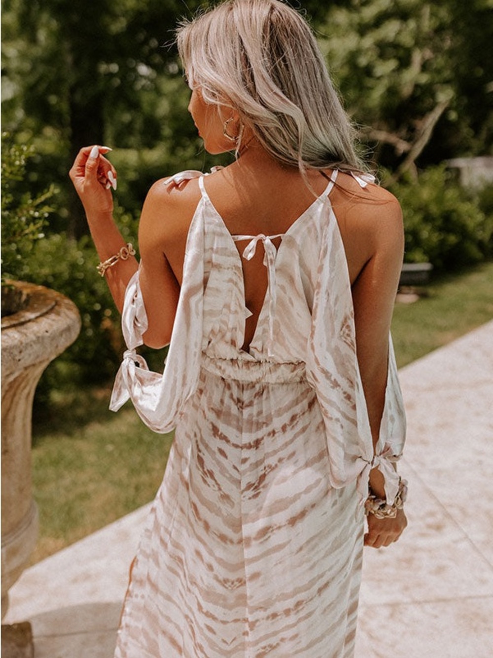 Bohemian Sunset Empire-Waist Gown - Picture 6 of 7